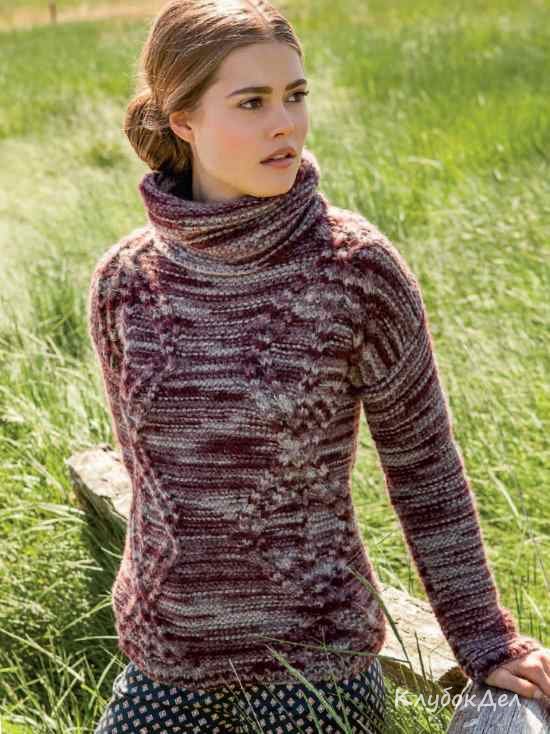 Свитер спицами схемы и описания вязания женского свитера