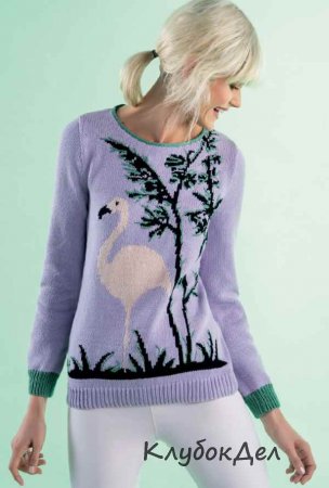 Пуловер с жаккардовыми мотивами для женщин